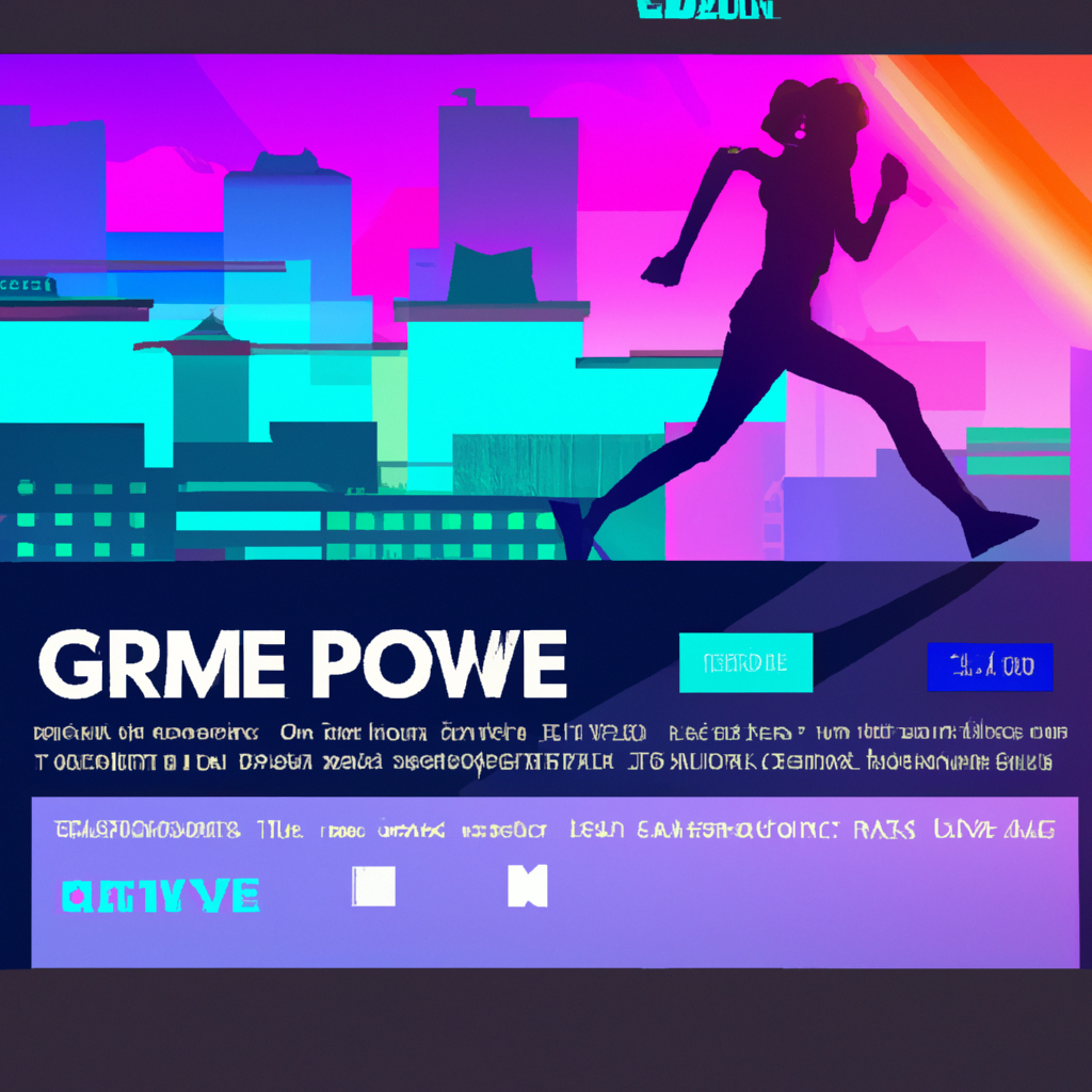 Featured level thumbnail with neon palette